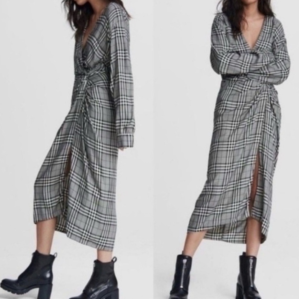 rag & bone Amber plaid dress size 8